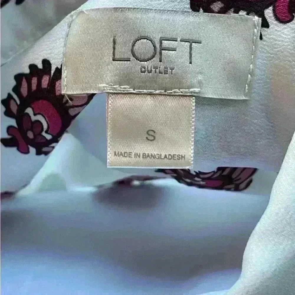 Loft Small Half Way Button Down 2 Front Pockets B… - image 6